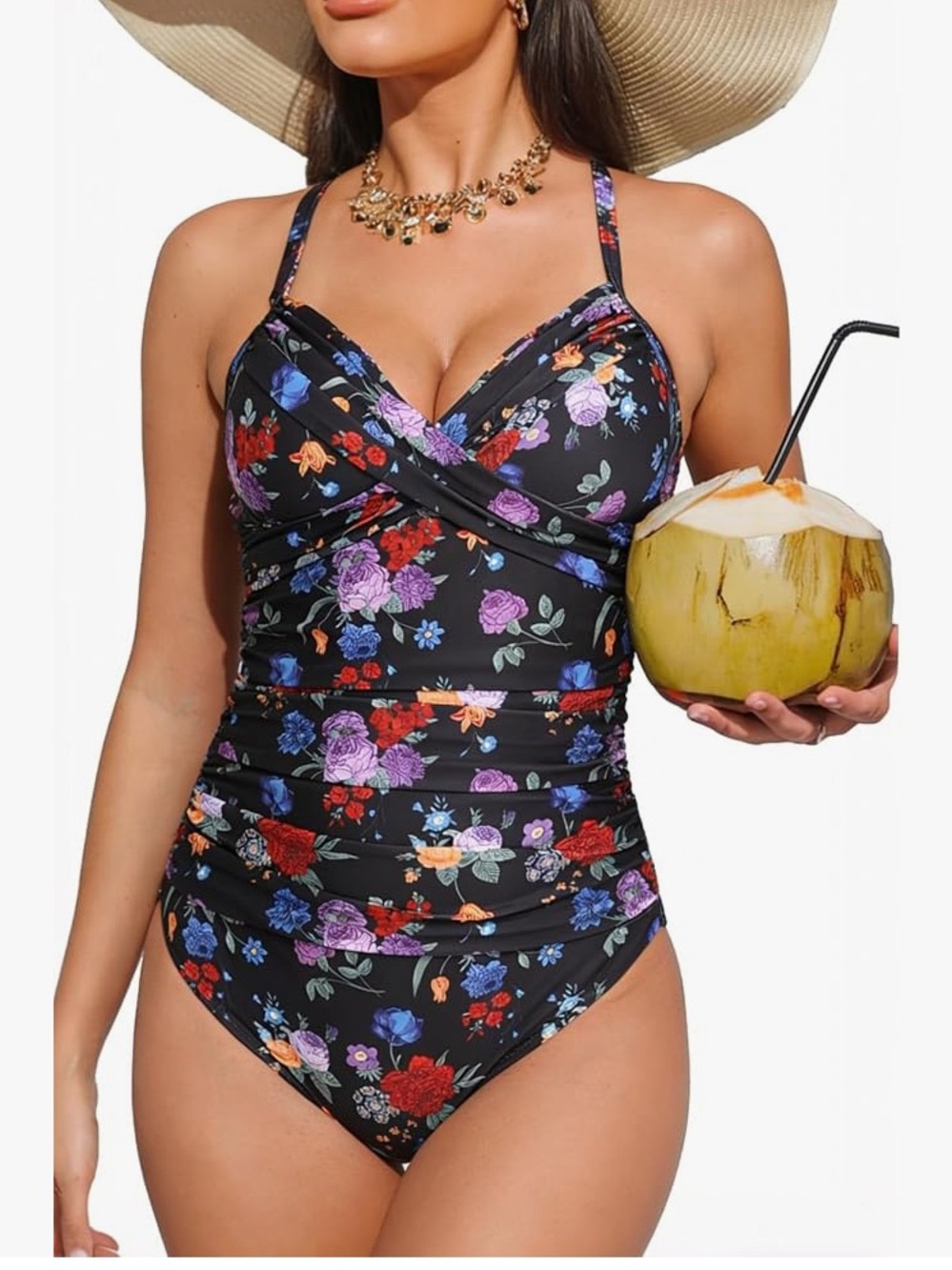 NWT Halcurt Swimdress One Piece L BS27